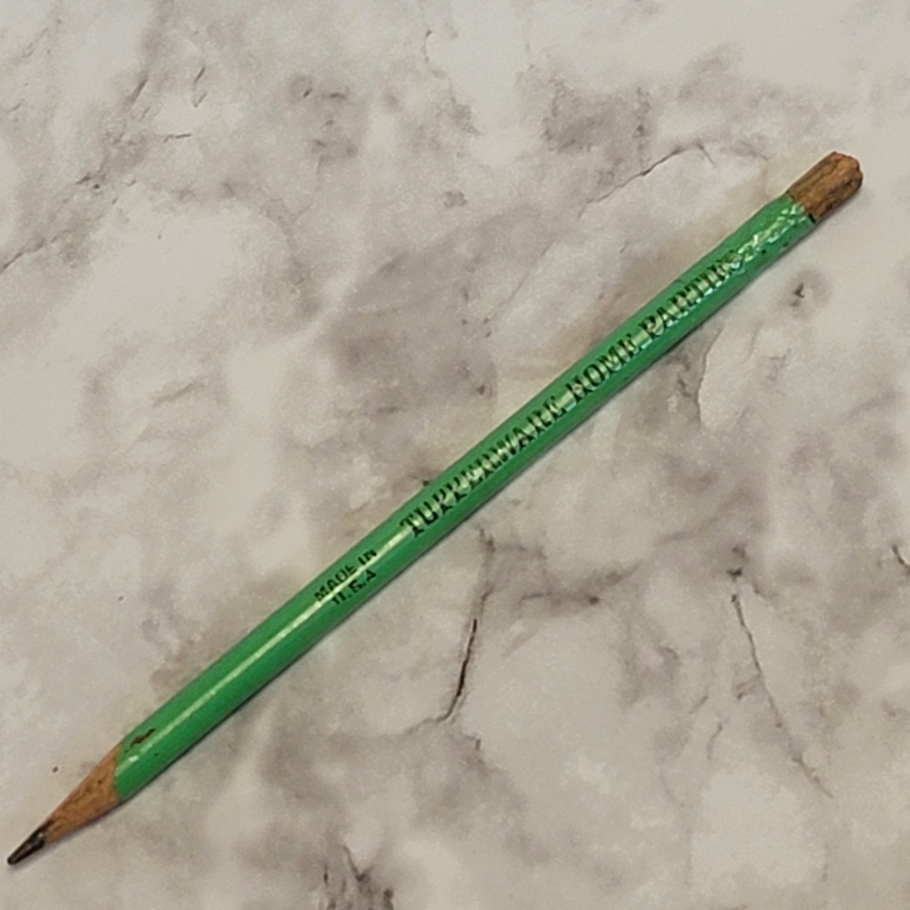 VTG 60s Tupperware Home Parties Pencil Green Made in USA Collectible Consultant‎